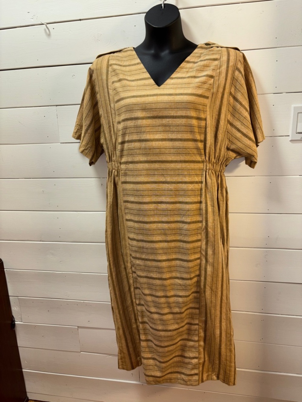 RELANCE Brown Striped Midi Dress XXL - Picture 9 of 15